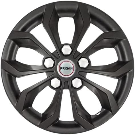 PRIGAN Black Silver 14 Inch Wheel Cover (Available in 12,13,14,15,16 ...