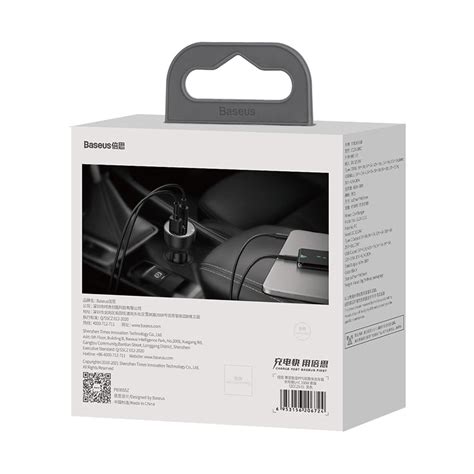 Baseus Supreme Digital Display PPS 100W Dual Quick Charger Car Charger ...