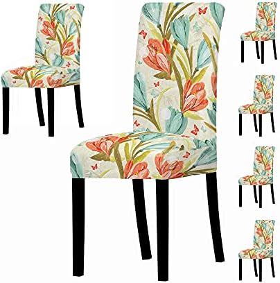 The Purple Tree Cute Christmas Chair Covers (Red and White) - Set of 6 ...