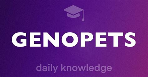 Ежедневные знания от Neonlabs - Genopets (RU) — Teletype