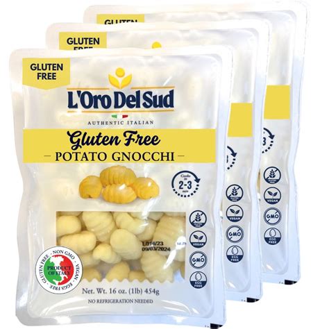 Amazon.com : 3 Pack, Gluten Free Potato Gnocchi, Cooks in 2-3 minutes ...