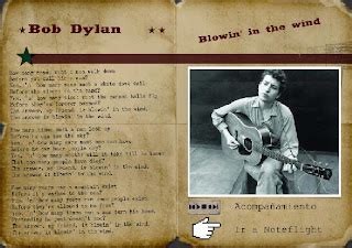 admusicafaciendum: BLOWIN IN THE WIND de Bob Dylan