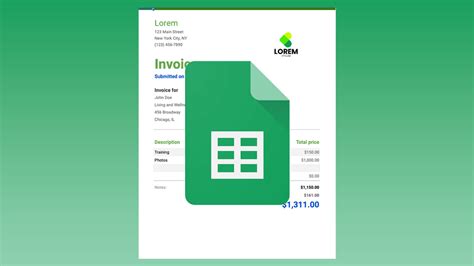 Image result for Create Invoice Using Google Forms
