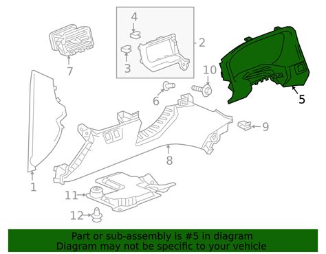 2018-2023 GMC Acadia Cluster Bezel 84532976 | Courtesy Parts