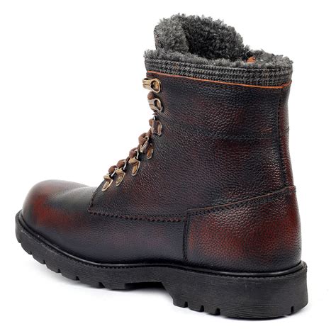Snow Boots for Men | Bacca Bucci Snowman | Waterproof 7 Eye Leather ...