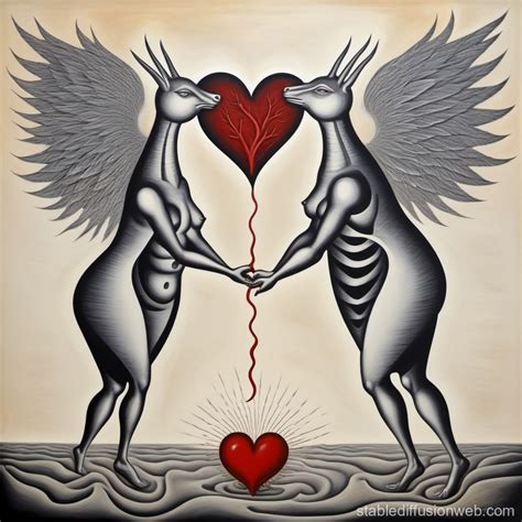 Chest Bones with Dripping Heart Fluid | Stable Diffusion Online