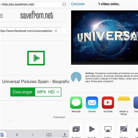Cómo descargar vídeos de Facebook en móvil Android o iPhone