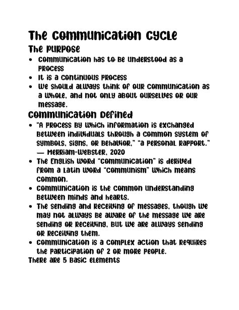 Image result for Communication Cycle Model