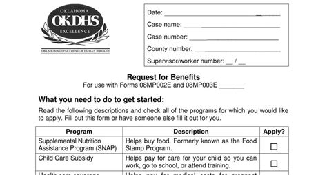 Okdhs Form ≡ Fill Out Printable PDF Forms Online