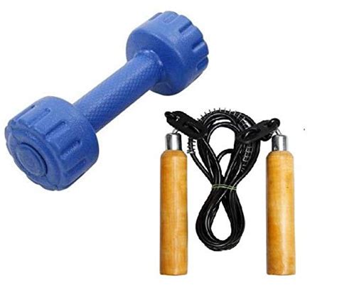 Buy COMPASS SPORTS 2 KG PVC Dumbbell With 1 Piece Wooden Handle ...