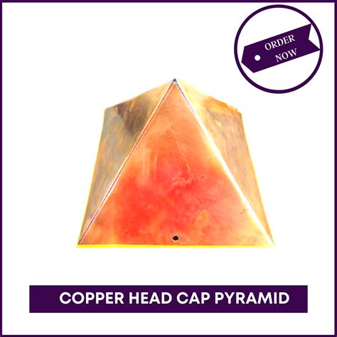 Copper Pyramid Head cap for Meditation | 51Pyramids