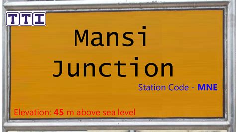 MNE / Mansi Junction Railway Station | Train Arrival / Departure ...