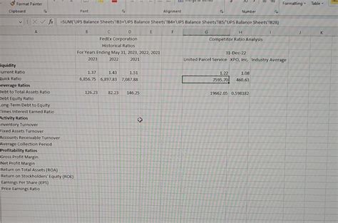 A B c D E FedEx Corporation Balance | Chegg.com