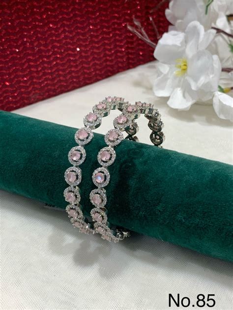AD Bangles Online, Kundan Rajwadi Kadda Bangle Set Jewelry - sagunittujewel