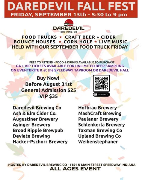 Daredevil Fall Fest & Food Truck Friday, 1151 N Main St, Indianapolis ...