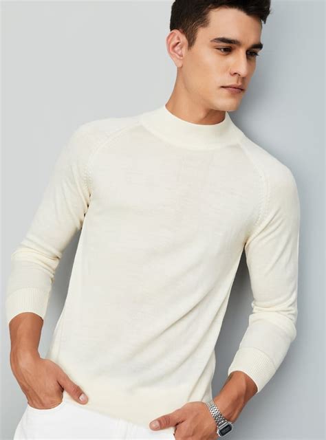 Buy Men Solid High Neck Sweater Online at just Rs. 999.0 ...