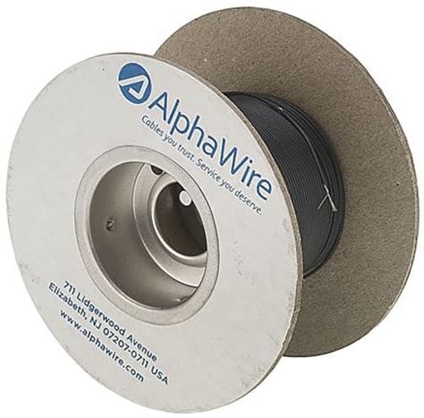6823 BK001 Alpha Wire | Alpha Wire Ecogen Ecowire Plus Series Black 0. ...
