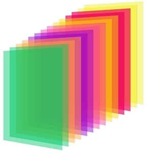 TOTiyea 14 Pieces 11IN x 8.5IN Colored Overlays for Dyslexia, Dyslexia ...