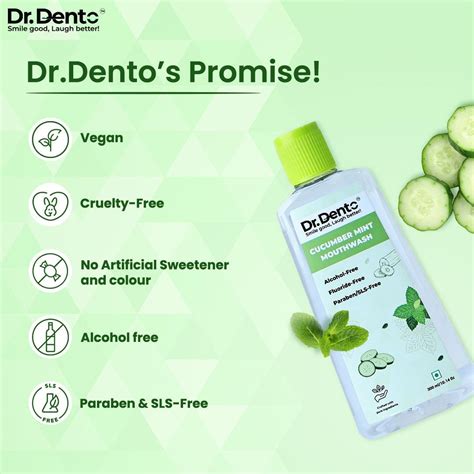 Cucumber Mint Mouthwash – Dr.Dento - The Oral Health Expert