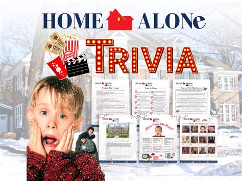 HOME ALONE Movie Night Trivia, Classic Christmas Movie, Family Fun, PDF ...