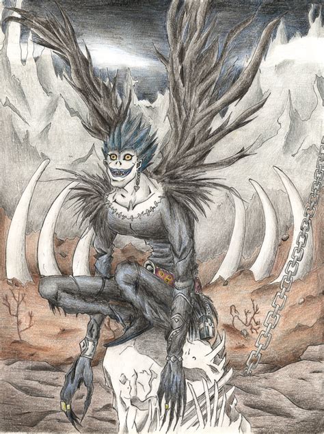 Ryuk in the Shinigami World, from Death Note. by pukipuki25 on DeviantArt