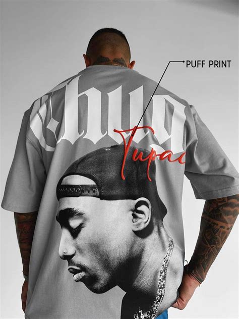 Tupac Oversized Puff Printed T-shirt | Oversized T-Shirt | PRONK – pronk.in