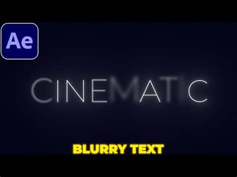 Image result for After Effect Blur Effect Text Animation Tutorial