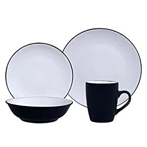 Gibson Home Vivendi 16-Piece Dinnerware Set, White : Amazon.in: Home ...
