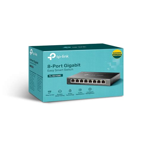TP-Link TL-SG108E 8 Port Gigabit Easy Smart Managed Switch -tpstech.in