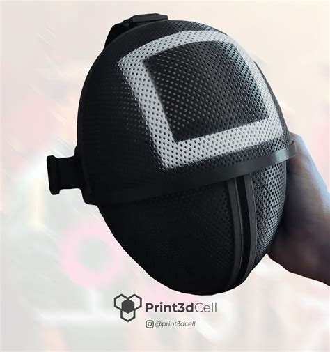 🦑 Squid Game Mask Foldable・ STL File for ・Cults