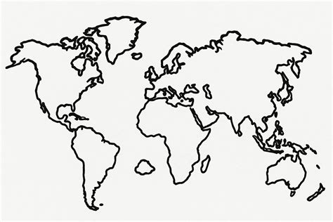 World Map Unlabeled