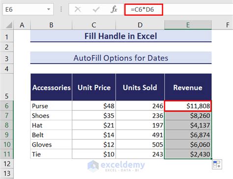 Image result for Series Using Fill Handle