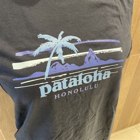 【Patagonia】ハワイ限定 希少 Pataloha Honolulu パタゴニア パタロハ レディース TシャツS 紺 ネイビー 半袖 ...