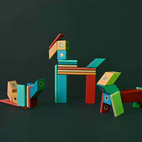 Buy Wooden Magblocks - Magnetic Building Blocks Toy for Kids – PlayBox