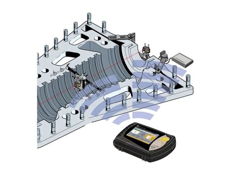 Alignement laser d'alésages de turbines Gaz / Vapeur : CENTRALIGN Ultra ...