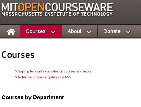 MIT OpenCourseWare MIT Courses Online 的图像结果