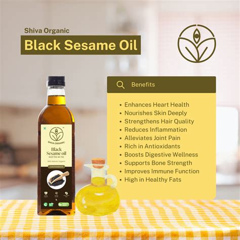 Black Sesame Oil- Coldpressed | Til Ka Tel | Gingelly | Shiva Organic