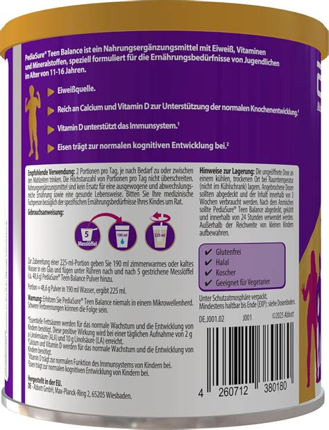 Pediasure Teenbalance Vanilla 400 g Delicious India | Ubuy