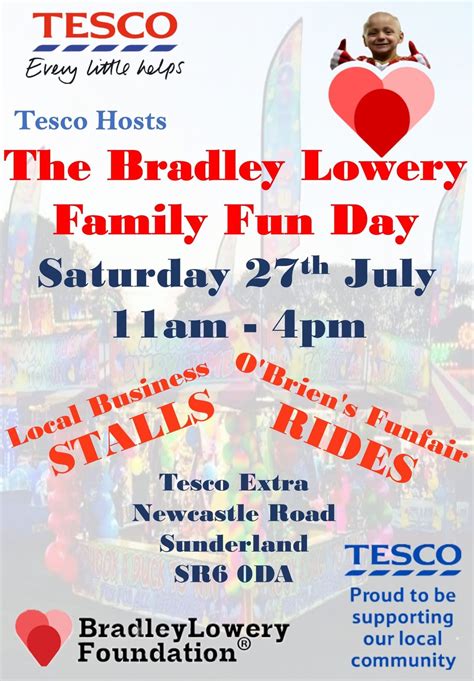 Tesco Sunderland Hosts: The Bradley Lowery Foundation Family Fun Day ...