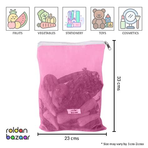 Set Of 5 Reusable Fridge Bags For Storage Of Fruits And Vegetables With ...