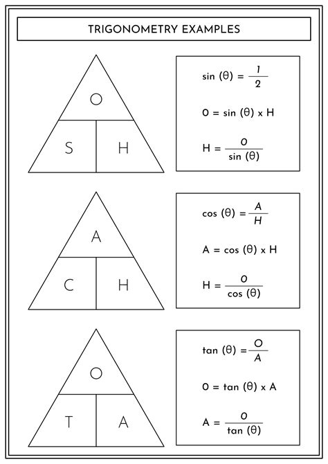 Trigonometry Examples with Answers 的图像结果