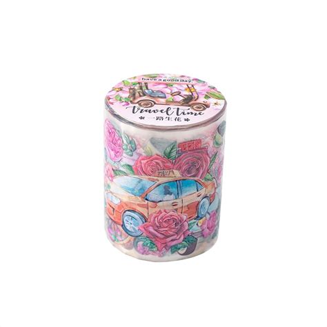 PET Stickers Tape 5 cm X 2 m size Washi Tape Stickers Travel Series Ins ...