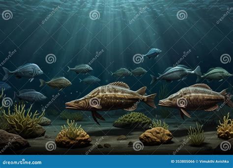 "Fierce Dunkleosteus: Apex Predator of the Devonian Era" Stock Illustration - Illustration of ...