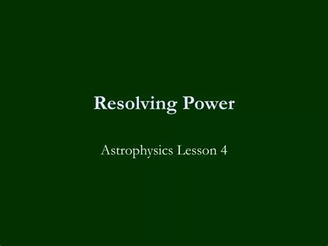 Image result for Define Resolving Power