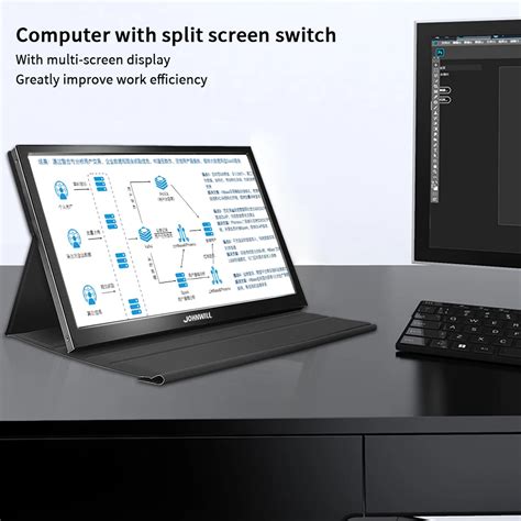 Portable Monitor hdmi touch screen 13.3 inch 2K PC PS4 Xbox 360 1080P ...