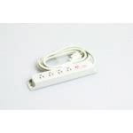 Multi-Use Power Strip, 4 Outlets 15-A Retaining Cord Set with Flat ...