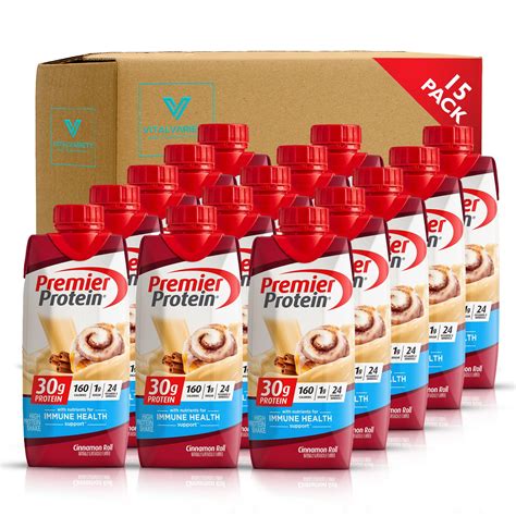 Premier Protein High Protein Shakes Variety Sampler Pack Cinnamon 11 ...