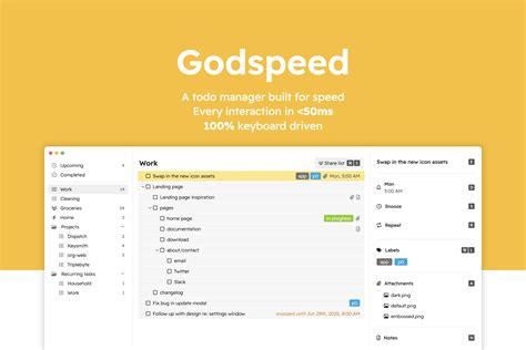 Sponsor: Godspeed, A Fast, 100% Keyboard-Oriented Task Manager - 512 Pixels