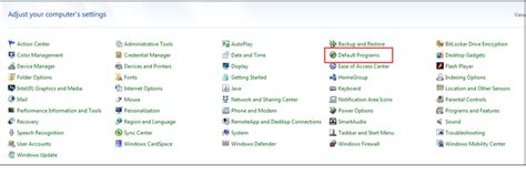 Image result for Default Programs Email