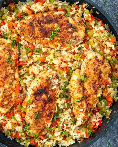 Skillet Cajun Chicken and Rice - Craving Home Cooked